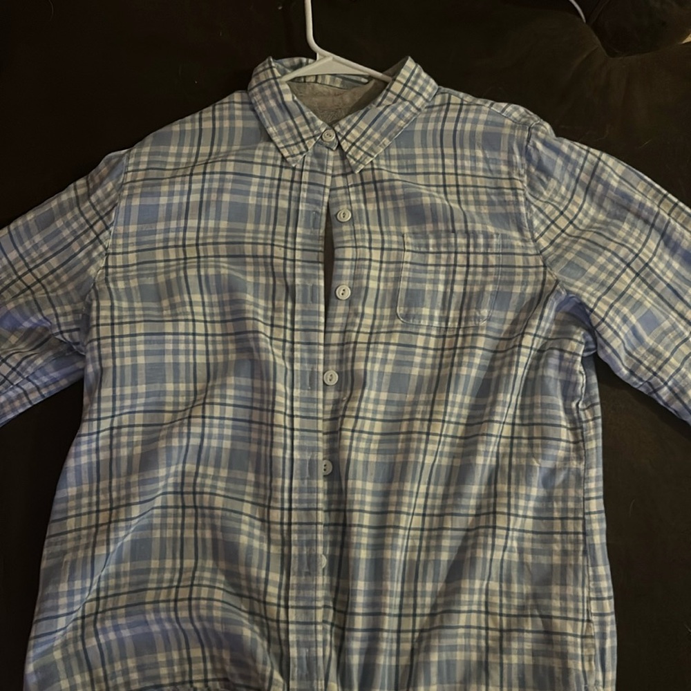 LLBean fleece lined flannel